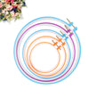5 PCS Cross Stitch Hoop Set Kit 4.9 Inches To 10.6 Inches Embroidery Tool