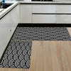2PCS Home Kitchen Floor Mat Non Slip Runner Anti Fatigue Rug Set Door Decor