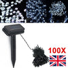100 LED Solar Power Fairy Garden Lights String Outdoor Party Wedding Xmas