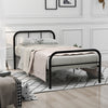 Single Metal Bed Frame 3ft Single Bedstead Bedroom Furniture for Adults Kids