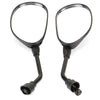 2pcs Universal Rear View/Side Wing Black Motorcycle Scooter Mirrors Motorbike UK