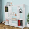 3-Tier Bookshelf Storage Cabinet Bookcase 10 Cubes Particle Board Home Office UK