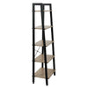 5 Tier Bookcase Rustic Shelf Unit Display Bookshelf Shelving Rack Free Standing