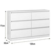 Chest of Drawers Bedroom Furniture Hallway Tall Wide Storage 6 Drawers