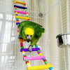 15 Pack Parrot Set Toys Metal Rope Small Ladder Stand Budgie Cockatiel Cage Bird