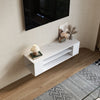 Small Floating TV Unit Stand Wall Mounted Cupboard Media Console Cabinet 100CM