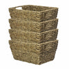 Natural Seagrass Storage Basket Woven Storage Basket Hamper and Gift Box M&W