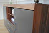 Large 2 Door 2 Drawer Sideboard Black White Grey Cupboard TV Cabinet Furniture