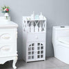 Bathroom Cabinet Cupboard Toilet Paper Storage Rack Drawer Shelf Durable