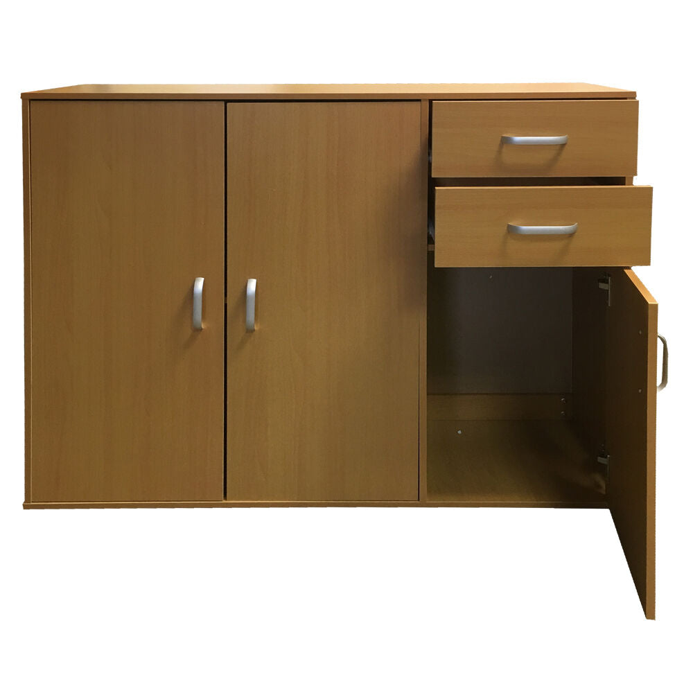 Sideboard Black White Beech Dark Walnut Storage Cabinet Wooden Cupboard Redstone