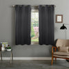 2 x Thick Curtains Grey Beige Brown Living Room Bedroom Ring Hanging Window New