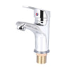 UK Modern Bathroom Taps Basin Sink Mono Mixer Chrome Cloakroom Tap with 2 Hoses