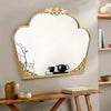 Large Embossed Mirror Wall Mounted Hallway Living Room Baroque Ornate Mirror