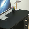 Otley Computer Desk 3 Drawer Laptop PC Study Table Workstation Home Office Black