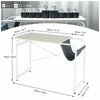 Corner Computer Desk PC Laptop Table With Side Storage Home Office Study Desk
