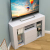 Modern TV Unit Cabinet Stand High Gloss Doors Matt Body with LED Lights Corner