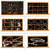 Mirrored Wooden Jewellery Box Chest Rings Necklaces Storage Organiser Cabinet