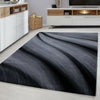 MODERN DESIGN RUG BLACK GREY SOFT LARGE LIVING ROOM FLOOR BEDROOM CARPET RUGS
