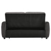 2 Seater Pull-Out Reversible Chaise Sofa Bed Fabric Sleeper Bed w/Wheels &Pillow
