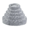 Large Pet Dog Calming Bed Comfy Shag Warm Fluffy Bed Nest Mattress Fur Donut Pad