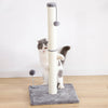 Cat Scratching Post Claw Scratcher with Sisal Rope and Teaser Ball for Pet UK