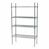 4 Tier Heavy Duty Steel Wire Rack Shelf Kitchen Storage Shelving Unit w/ Wheels