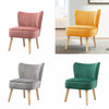 Upholstered Velvet Dressing Table Makeup Stool Small Sofa Scalloped Dining Chair