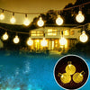 50 LED Moroccan Solar Garden String Lights Hanging Lantern Fairy Light Outdoor