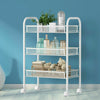 3 Tier Multi-purpose Trolley Cart Rolling Mesh Storage Rack Shelf with Wheel New