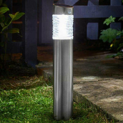 Solar Lamp Post Bollard PIR LED Path Lights Outdoor Garden Motion Sensor Lights