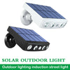 LED Solar Powered PIR Motion Sensor Lamp Outdoor Garden Security Wall Lights UK