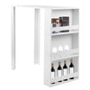 Small Table Wooden Breakfast Bar Table Kitchen Dining Room Furniture Set White