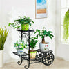 Bicycle Style Corner Flower Stand Craft Bonsai Frame Plant Pot Rack Home Garden