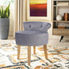 Upholstered Velvet Dressing Table Stool Chair Makeup Padded Bedroom Piano Stools