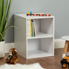 White 2 Cube Kids Bedroom Storage Unit Toy Tidy Playroom Bedside Table