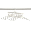 8 In 1 Reversible Folding Clothes Plastic Hanger Non Slip 360 Degree Swivel Hook