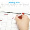 Magnetic Fridge Weekly Meal Planner Dry Wipe A4 White Notice Board + 2X Pen UK