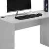 Black/ White Corner Computer Desk L-Shaped Office Workstation Table Book Shelf