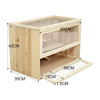 2 Tier Hamster Cage Wooden Small Animals Hutch Mice Rodent Play Exercise House