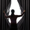 Soft Thick Thermal Blackout Grey Curtains 66"x90" Geometric Drapes For Bedroom