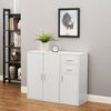 Modern White Sideboard Cabinet Cupboard Storage Furniture With Drawers & Doors
