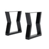 2x Industrial Metal Steel Table Legs Furniture Stand Feet for Dining/Bench/Desk