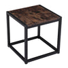 Industrial Wooden Sofa Console Table Storage Shelf Occasional Desk Living Room
