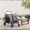 Large Dog Cat Stroller Pet Puppy Pram Pushchair Travel Cart Buggy Carrier 4Wheel