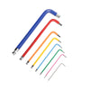 Ball End Hex Key Set Allen Colour Coded Long Torx Multi-coloured Allen Key Set