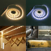 PIR Motion Sensor LED Strip Light Battery Powered Stairs Cabinet Closet HomeLamp