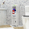 Wooden Bathroom Shelf Cabinet Cupboard White Bedroom Storage Unit Free Standing