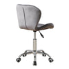 Cushioned Velvet Office Chair Swivel Grey Office Home Desk Chair Salon Studio UK