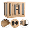 XL Wooden Puppy Cage Furniture Style Dog Crate End Table Pet Kennel House w/Door