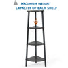 4-Tier Corner Storage Shelf Industrial Ladder Bookcase Plant Stand Display Unit
